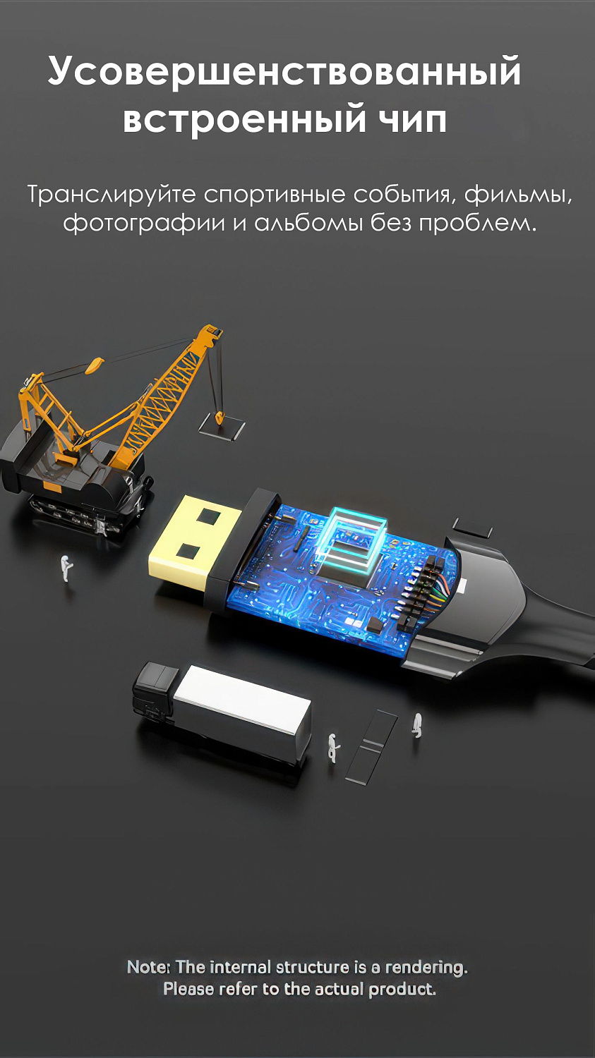 CRFBH Кабель Cotton Braided 8K Bi-Directional USB-C Male to DisplayPort Male Cable 2M Black Zinc All